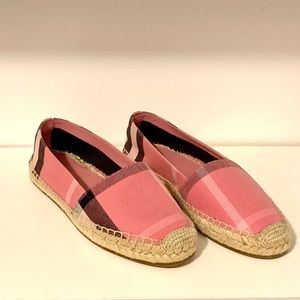 Pink Burberry Espadrille flats 36.5